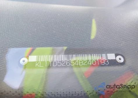 2004 Chevrolet Aveo from USA, damaged, VIN KL1TD52654B240193